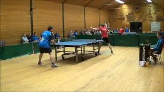 Tischtennis Verbandsoberliga 13/14 Wackernheim - Mülheim Mayer - Kröhl