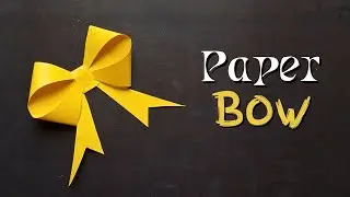How to Make a Beautiful Paper Bow | Easy DIY Gift Decoration Tutorial