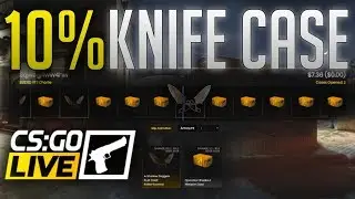 10% KNIFE CASE WIN - CSGOLIVE.COM