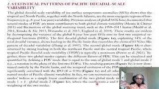 37 - What are the Modes and Mechanisms of Pacific Decadal Variability?