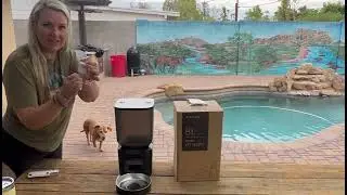 Automatic Dog Feeder - 8L/34 Cups Large Capacity Automatic Cat Food Dispenser with LCD Screen