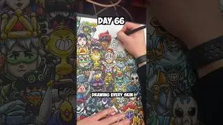 День 66. Рисование ВСЕХ скинов Brawl Stars &mdash; Джейк Олли