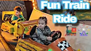 Selda&rsquo;s Fun Train Ride 🚂 Indoor Amusement Park Adventure 🎡 | Kids Video