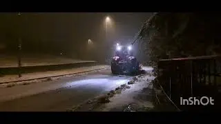 spazzaneve in azione a Borgo Val di Taro PR. Nevicata 08.12.24