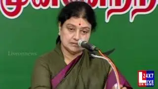 VK Sasikala First Speech to The ADMK Caders And Jayalalitha Latest Days Apollo Hospitals