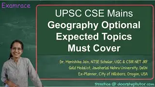 UPSC Mains Geography Optional 2021: Expected Topics to Cover @ doorsteptutor.com
