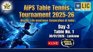 AIPS Table Tennis League 2025&ndash;26 | LIVE Matches | Top PSU Teams Battle | Sports Oodles