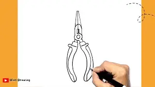 How to Draw Needle Nose Pliers