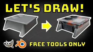 Hand-Painted Game Textures in Blender & GIMP | Easy Beginner Tutorial (Free Tools)