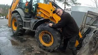 JCB 3CX ZOBACZCIE JAKI JEST LUZ😱😱 NA SWORZNIU ZAWIESZENIA MOSTU