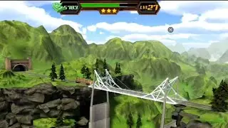 Level 27 | Bridge Construction Simulator | Walkthrough Solution | The Games