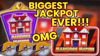 🤑 OMG! $75 SPIN  MANSIONS! MY BIGGEST WIN EVER ON HUFF N MORE PUFF! MASSIVE JACKPOT