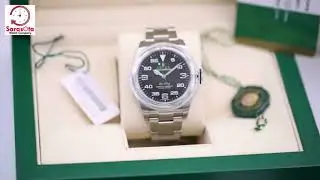 NEW Rolex Air-King 116900 2019 Black Green Military Dial - Sarasota Watch Company
