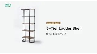 LINSY HOME LS208Y2-A Ladder Shelf Instruction