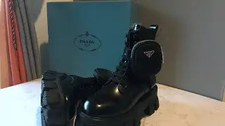 PRADA MONOLITH BOOTS  | UNBOXING