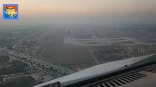 Smooth landing at Delhi Airport, DEL , India 🇮🇳 cockpit video