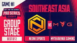 Neon vs MAG Game 1 - BTS Pro Series 14 SEA: Groups w/ BluScale & Otomo