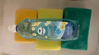[ASMR] RECYCLE WATER & BORA BORA DISH SOAP SCENT 🩵