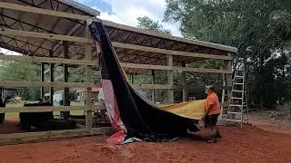DIY inexpensive barn siding installation Part 1