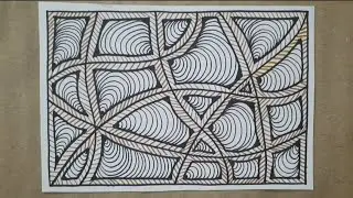 Easy Zentangle Pattern | Relaxing Art 