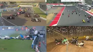WORST MULTIPLE MOTORSPORT CRASHES 2025