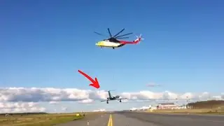 HELICOPTER LIFTS PLANE || Insane Helicopter Power