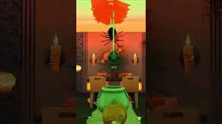 Sims 4: Halloween themed living room 🎃👻 | #shorts