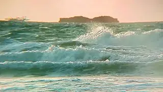Ocean Waves and Strong Winds in the Afternoon / Ocean Waves for Relaxing,Yoga, Meditation, Sleep