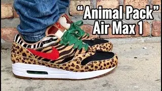 Air Max 1 x atmos &ldquo;Animal Pack 2.0&rdquo; on feet