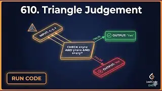 Can These Sides Form a Triangle?|LeetCode SQL Interview Question 610|riangle Judgement Solved in SQL