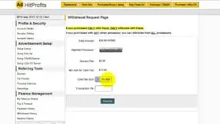 How to make a withdrawal AHP  
