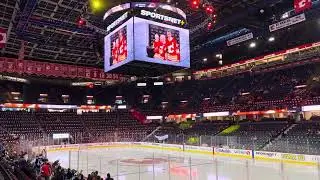 Flames warmups