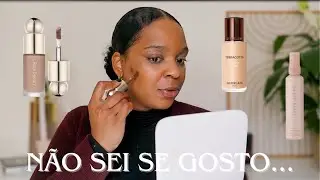 TRYING NEW MAKEUP! Primeiras Impressões II RARE BEAUTY, FENTY BEAUTY, GUERLAIN