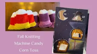 Fall Festival Games for Kids Knitting 🧶 Machine Candy Corn Toss