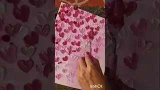 How to make easy texture art on canvas!#art #easyartlover #trendingshorts #trending #diy #shortvideo