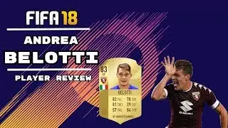 FIFA 18 ANDREA BELOTTI (83)  REVIEW |  MOST OVERPOWERED STRIKER! | FIFA 18 ULTIMATE TEAM