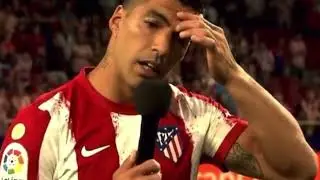 Luis Su&aacute;rez hace llorar a todo el Metropolitano con sus &uacute;ltimas palabras como jugador del Atl&eacute;tico.