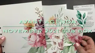 AVANT AGENDA | November 2021 Subscription Box Unboxing | Classic @TheHappyPlannerChannel Size