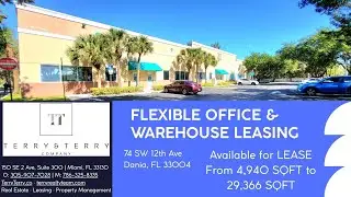🏢 Office Warehouse Space for Lease | Dania Beach, FL | 4,940 SF &ndash; 29,366 SF Available 🚚