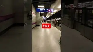 CISF B-Shift Duty Delhi Metro Kalkaji Metro Station #cisf #duty #paramilitary #delhimetro #ytshorts