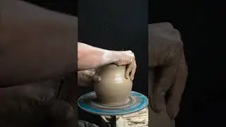 Mud ASMR - handcrafting a jug. #asmr #mud #crafts