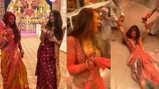 HOT Actress Pooja Sandeep, Erica fun Holi video