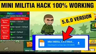 Mini Militia Hack Mod Download Link 5.6.0 (2025) | Mini Militia Mod Menu Hack Apk V5.6.0 MediaFire