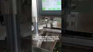 60 cans per minute automatic can sealer for sealing canned pet food