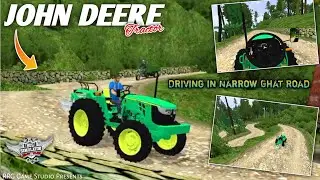 🤩🔥John Deere Tractor Driving in Narrow Ghat Road | Bussid v4.3.4 | MOD BUSSID