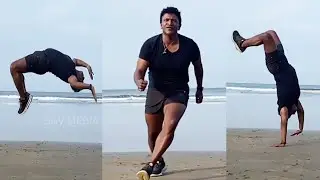Puneeth Rajkumar Marvellous Backflip Workout Video | Appu Memories