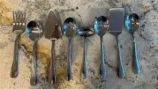 Mikasa 8 Piece Stainless Steel Serving Utensils