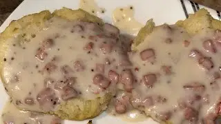 Ham gravy and Irish butter biscuits!