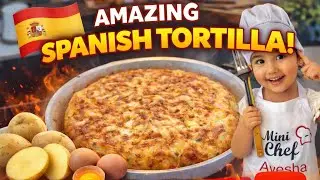 3-Ingredient Spanish Tortilla👩🏻&zwj;🍳| Easy & Delicious! 🥔🍳🧀#@ChefAyesha4 #shorts #viral #youtubeshorts 