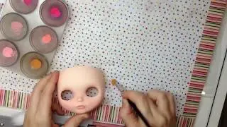 Julia Cabral Dolls - Time lapse: Blythe Custom Makeup
